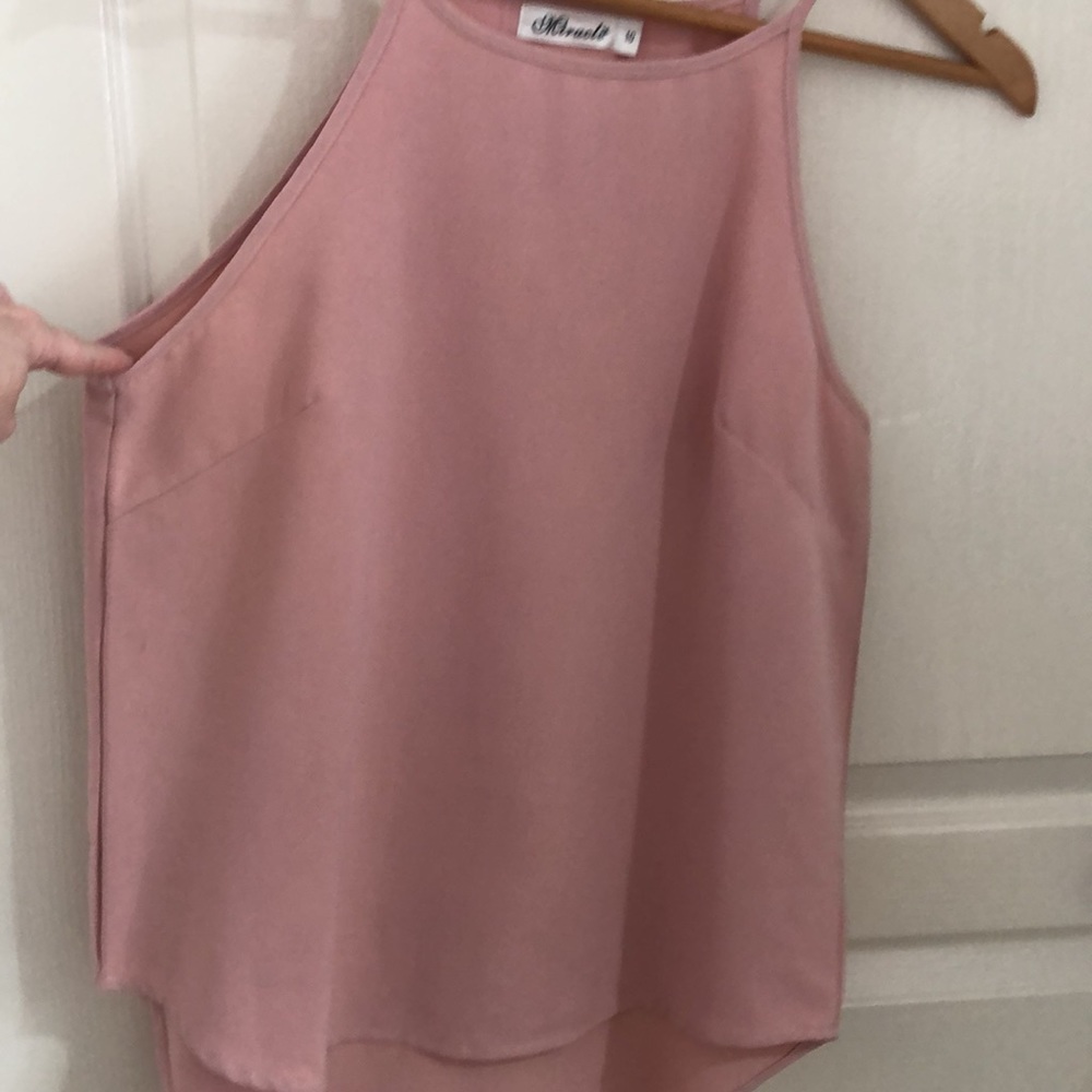 (👚3 for $20) Miracle size 10 casual pink singlet top - Picture 4 of 7
